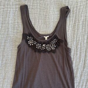 J. Crew Dark Gray Knit Top